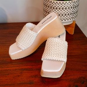 Jeffrey Campbell White Platform Sandals